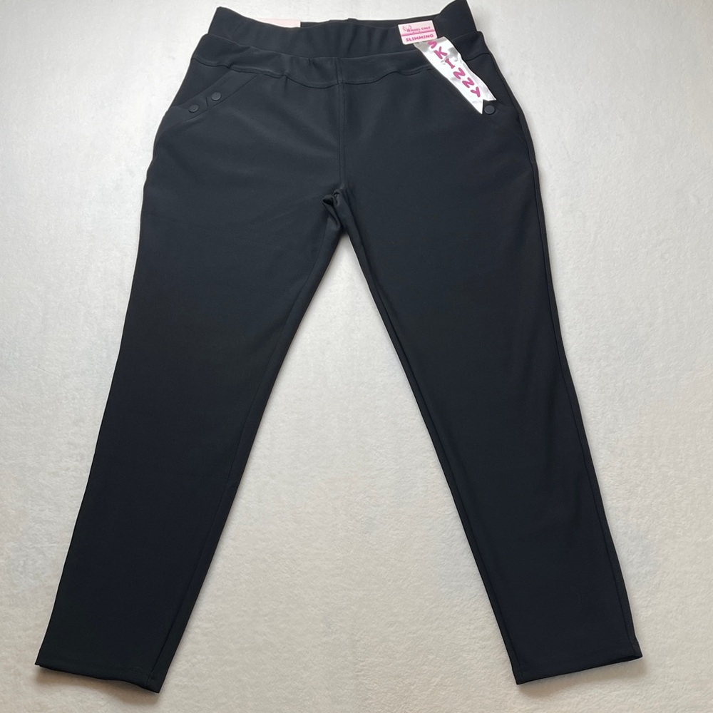 ANGEL CULT Black Ponte Knit Pull-On Pants WOMENS SIZE XL NWT